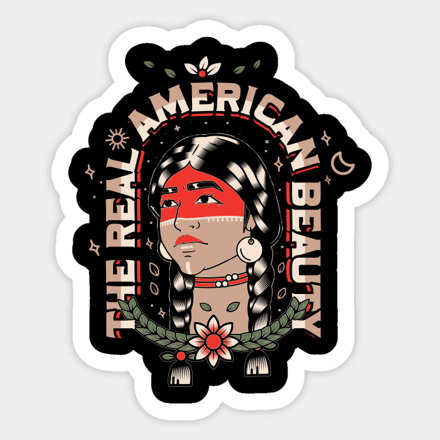 The real American Beauty Sticker by Blues and Design